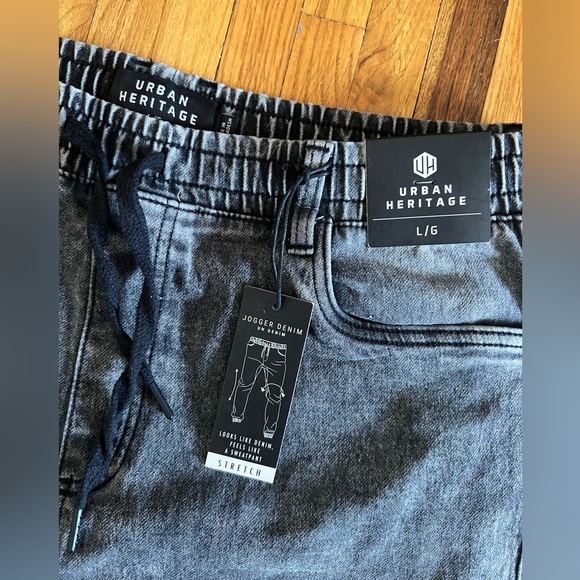 Men’s NWT Grey Denim Joggers - Picture 8 of 17